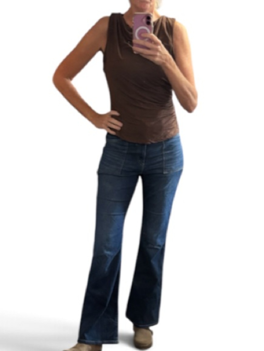Michael Kors Dark Blue Flare Jeans